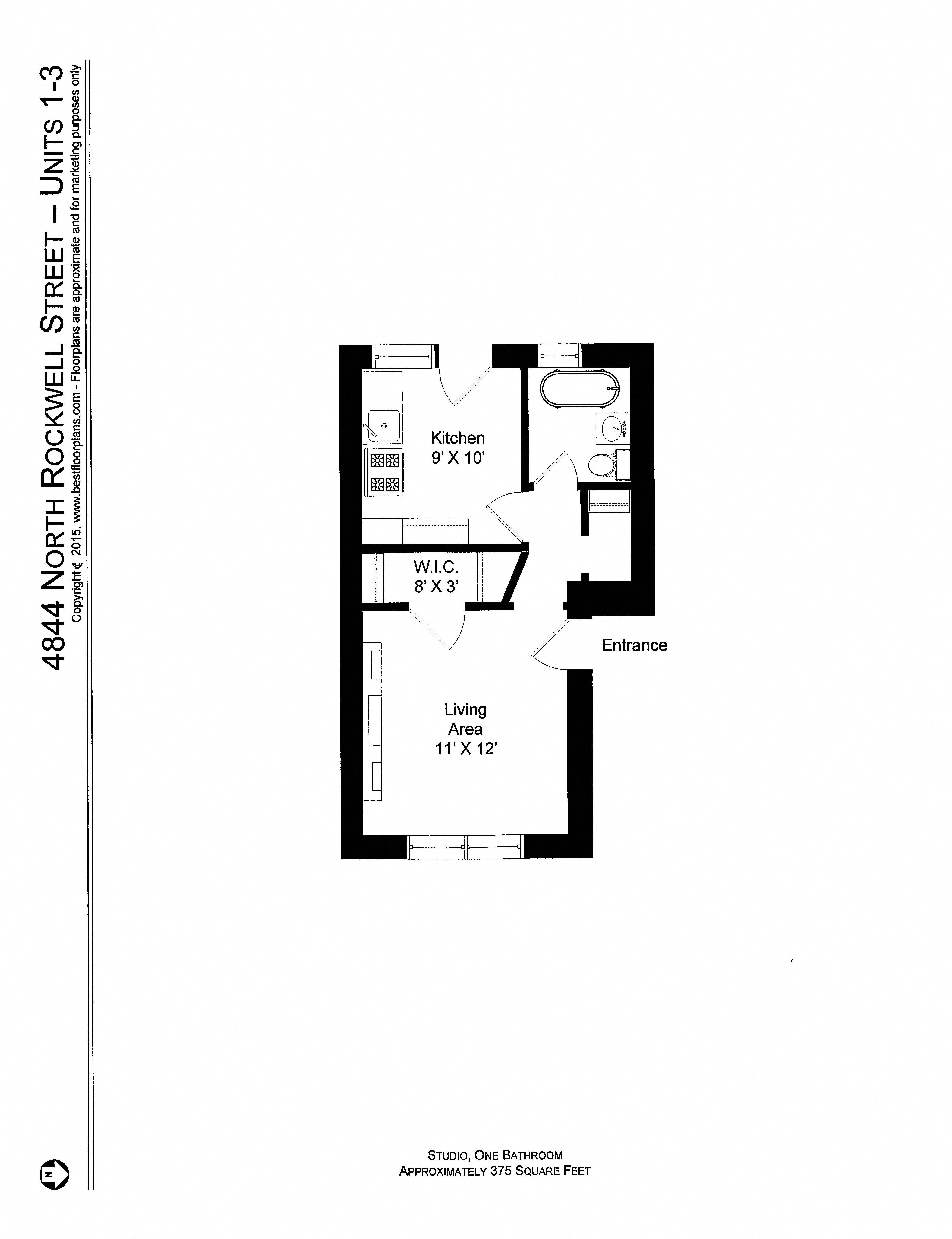 4844-46 N. Rockwell / 2604-12 W. Gunnison Studio-1 Bed Apartment for Rent - Photo Gallery 34